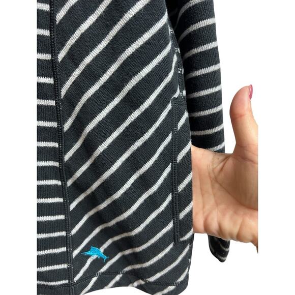 Tommy Bahama Women's 1/4 Zip Long Sleeve Pullover Knit Sweater Pockets Medium - Picture 9 of 11